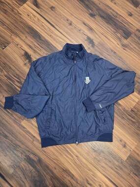 Vtg Andrews AFB Windbreaker Jacket XL Staff Military Air Force Bomber Mock Neck